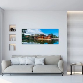 Obraz - Chrám Byodo-in, Japonsko (120x50 cm)