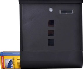 HANS poštová schránka čierna čierna