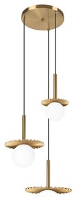 Luster na lanku CHITA 3xG9/5W/230V zlatý