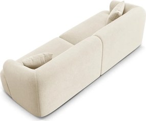 Béžová zamatová pohovka 255 cm Campi – Cosmopolitan Design