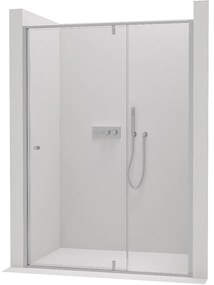 Cerano Santini, krídlové sprchové dvere 140x195 cm, 6mm číre sklo, chrómový profil, CER-CER-426214