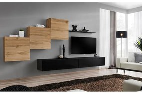 Obývacia stena Switch X Wotan/Čierna