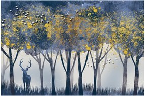 Obraz jeleňa v lese (90x60 cm)