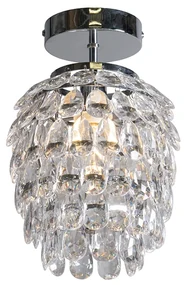Art Deco závesné svietidlo oceľ 19 cm stmievateľné - Bling