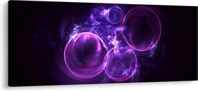 Abstraktný obraz bublín (120x50 cm)