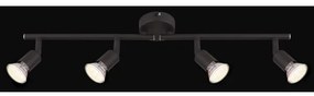 GLOBO 57382-4L - LED Bodové svietidlo OLIWA 4xGU10/3W/230V čierna