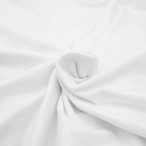 JERSEY PRESTIERADLO 140X200 CM, VÝŠKA 30 CM BIELE