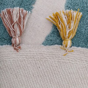 Detský ručne vyrobený koberec Nattiot Rainbow, ø 110 cm