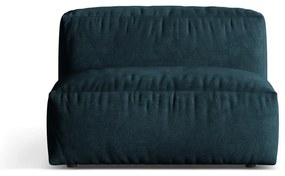 Tmavomodrý zamatový modul pohovky (stredový diel) Martina – Micadoni