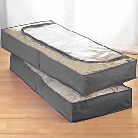 2 úložné boxy pod posteľ Výška 30 cm, výška posediačky 25 cm.