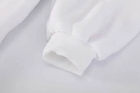 Deka s rukávmi HOODIE biela