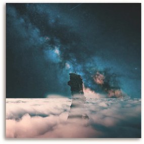 Gario Obraz na plátne Vrchol v oblakoch - Rokibul Hasan Rozmery: 30 x 30 cm