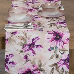 ZÁHRADNÝ VODEODOLNÝ BEHÚŇ NA STÔL GARDEN 40X140 CM KVETY