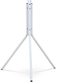 Autronic - Vešiak stojanový, výška 174 cm, kovová konštrukcia, biela matný lak, nosnosť 6 kg - 80001-04A WT