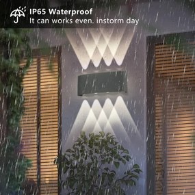 Brilagi - LED vonkajšie nástenné svietidlo FLAREBOX LED/8W/230V antracit IP65