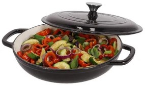 Silvercrest®  Liatinová servírovacia panvica, Ø 30 cm (čierna)  (100393085)