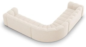 Krémová ženilková modulárna rohová pohovka Lupine – Micadoni