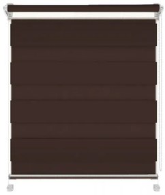Gario Roleta Deň a noc Mini Standard Čokoládová Šírka: 127 cm, Výška: 220 cm