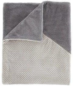 Sivá deka z mikroplyšu 130x170 cm Cosy Larsson Geo – Catherine Lansfield