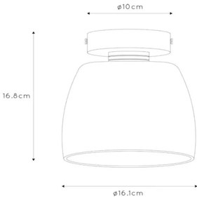Lucide 30164/01/02 - Kúpeľňové stropné svietidlo TYLER 1xG9/33W/230V IP44 zlatá