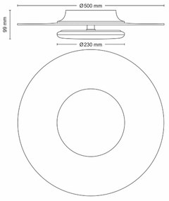 Philips 8720169195295 stropné LED svietidlo Garnet, biela, 1x 40 W 4400lm 4000K IP20