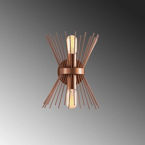 Nástěnná lampa Budle měděná