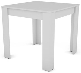 Jedálenský stôl David 80x80 cm, biely