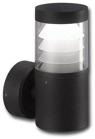 McLED Vonkajšie LED nástenné osvetlenie PILAR W, 9W, 4000K, IP65, čierne