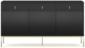 Komoda Maggiore 154,5 cm černá/zlatá