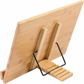 Stojan na knihy, bambus, 39 x 28 x 4,2 cm