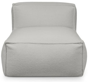 Svetlosivý sedací vak z textílie buklé Mass Open Modul 90 – SLOWDOWN