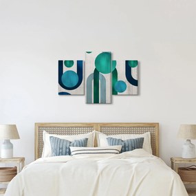 Obraz - Čiary a kruhové tvary (90x60 cm)