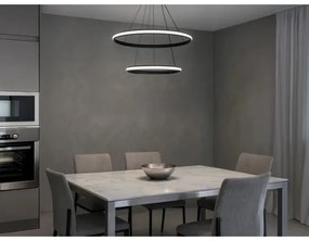 Stmievateľný LED luster s lankom LED/90W/230V 3000-6500K pr. 60 cm + diaľkové ovládanie