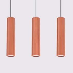 Sollux SL.1632 - Luster na lanku KARBON 3xGU10/10W/230V červená