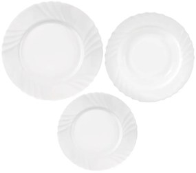 Sklenená jedálenská súprava 18 ks Luna – Orion