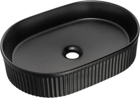 Comad Keramické umývadlo na dosku BEYOND 5 BLACK, čierna mat
