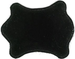 Podtácek z hovädzej kože / bielo čierna - 11 * 10 * 0,3 cm