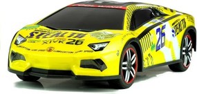 LEAN Toys Diaľkovo ovládané športové auto s ovládačom R/C, žlté