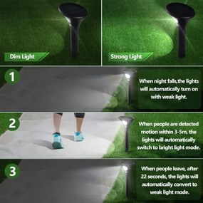 Immax 08502L - LED Solárna lampa so senzorom LED/1W/3,7V 6000K IP65