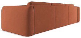 Oranžová rohová pohovka (ľavý roh) Hoku – Makamii