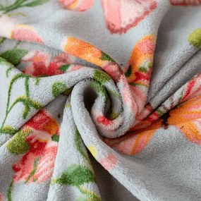 Obliečky mikroplyš PINK BUTTERFLY sivé Rozmer obliečky: 70 x 80 cm | 140 x 200 cm