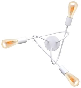 Detský prisadený luster OXFORD 3xE27/15W/230V biela