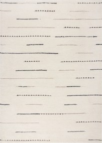 Flair Rugs, Kusový koberec Dottie Linear Black/White, 120x170, biela, viacfarebná, obývacia izba
