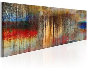 Artgeist Obraz - Colourful Rainstorm Veľkosť: 120x40, Verzia: Na talianskom plátne