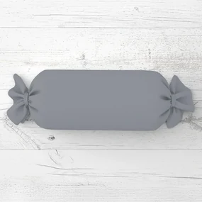 Biante Vankúš valec bonbon Rongo RG-068 Sivý 15x40 cm