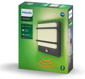 Philips 17395/93/P0 - LED Vonkajšie nástenné svietidlo PETRONIA LED/12W IP44