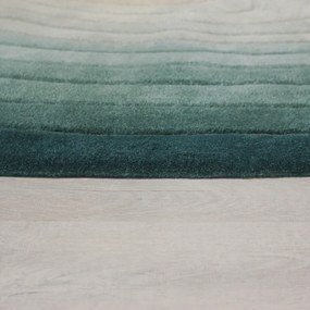 Modrý vlnený koberec 160x230 cm Puddle Ombre Wool – Flair Rugs