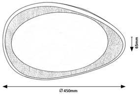 Rabalux 2427 - LED stropné svietidlo TAMINO LED/24W/230V