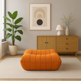 Taburet Nua 86 cm zamat oranžový