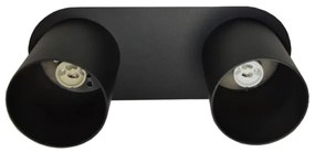 Stropné svietidlo CREEP 2xGU10/25W/230V čierna